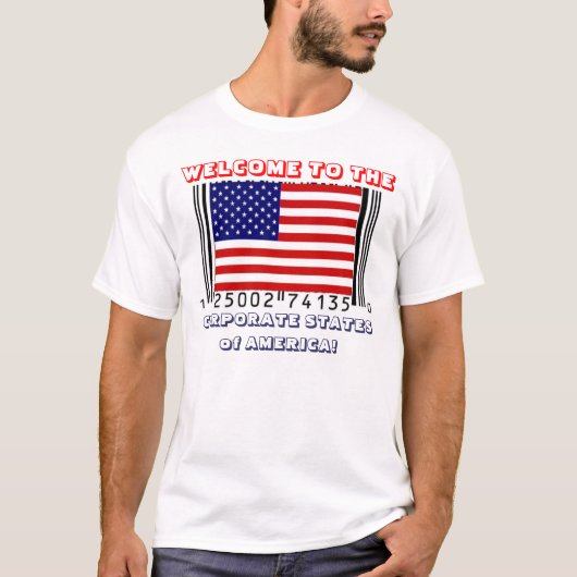 T-SHIRT LES ETATS-UNIS D'AMÉRIQUE SONT UNE SOCIÉTÉ ! (Devant)