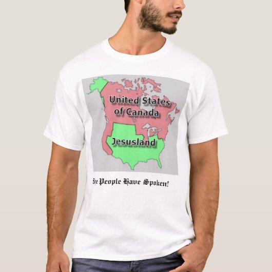 T-shirt Les Etats-Unis du Canada et du Jesusland (Devant)