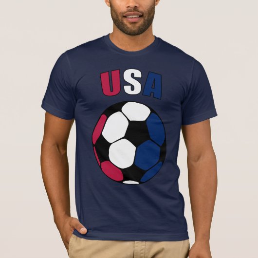 T-shirt Les Etats-Unis Footy (foncé) (Devant)