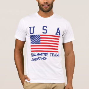 T-shirt Les Etats-Unis fumant la chemise d'équipe