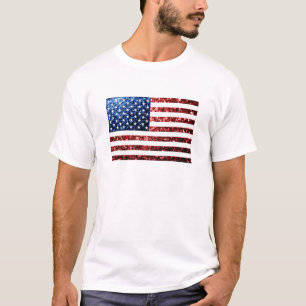 T-shirt Les Etats-Unis marquent des parties scintillantes