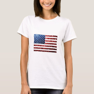 T-shirt Les Etats-Unis marquent des parties scintillantes