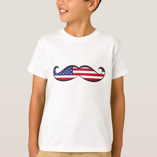 T-shirt Les Etats-Unis marquent la moustache (Devant)