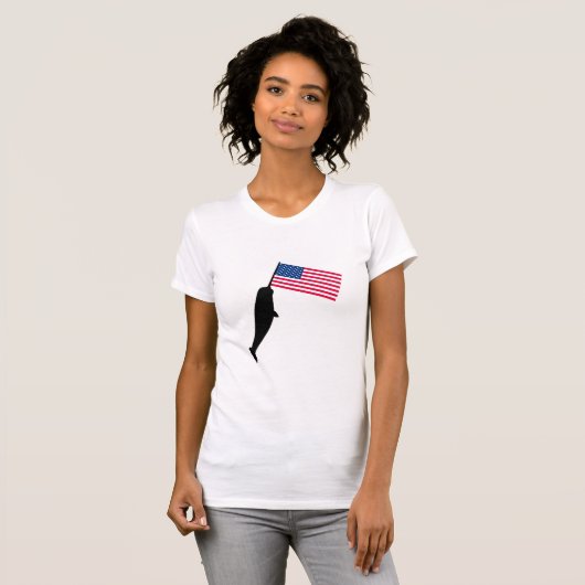 T-shirt Les Etats-Unis Narwhal (Devant entier)