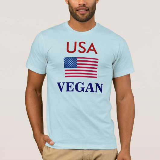 T-SHIRT LES ETATS-UNIS VÉGÉTALIENS (Devant)