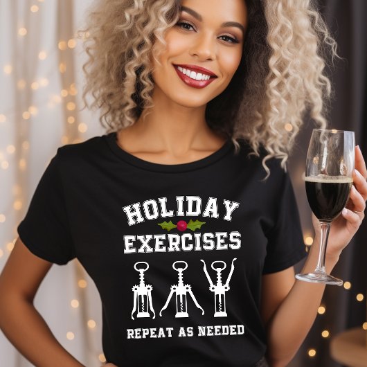T-shirt Les Exercices De Vacances Se Répéter Au Besoin Vin
