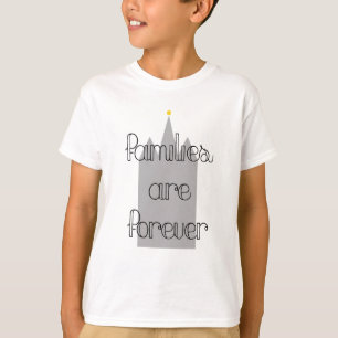 T-shirt les familles sont pour toujours mormon lds temple