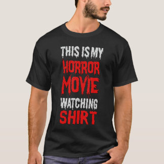T-shirt Les fans d'horreur sont mes amis pour regarder des
