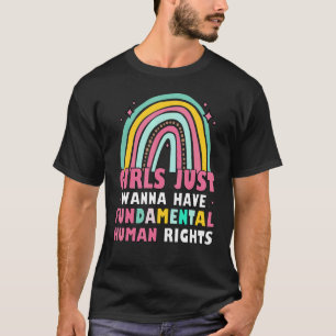 T-shirt Les Féministes Veulent Juste Avoir Des Droits Fond