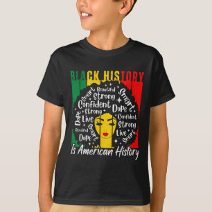 T-shirt Les femmes afro l'histoire des Noirs est l'histoir