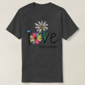 T-shirt Les femmes aiment Daisy Flower Interventionniste (Design devant)