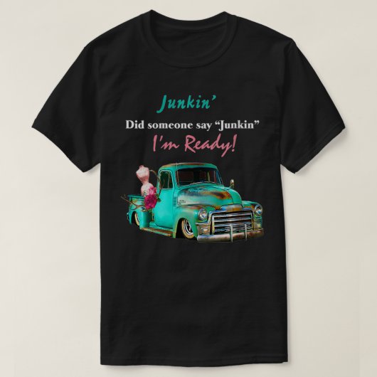 T-shirt Les femmes, allons-y Junkin' VNeck (Design devant)