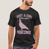 T-shirt Les Femmes Animales Juste Une Fille Qui Aime Les P (Devant)