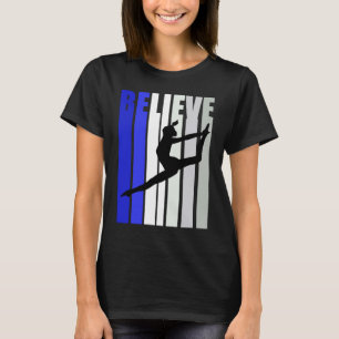 T-shirt Les femmes bleues croient la danse Inspirational S