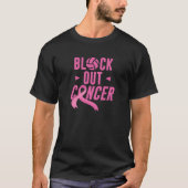 T-shirt Les femmes bloquent le cancer Volleyball Cancer du (Devant)