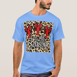 T-shirt Les Femmes C'Est La Saison Crawfish Leopard Mardi 