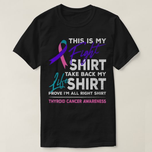 T-shirt Les Femmes C'Est Mon Combat Contre Le Cancer Du Th (Design devant)