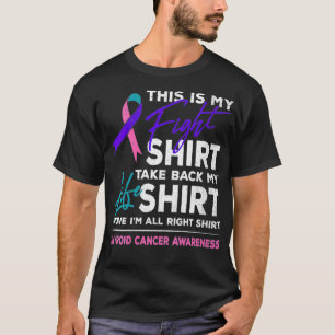 T-shirt Les Femmes C'Est Mon Combat Contre Le Cancer Du Th