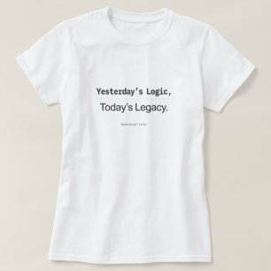 T-shirt Les femmes codeuses de la logique d'hier et de l'h