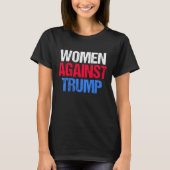 T-shirt Les femmes contre Trump Black (Devant)