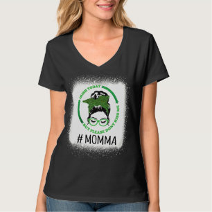T-shirt Les femmes crânent Messy Bun Irish Aujourd'hui, ma