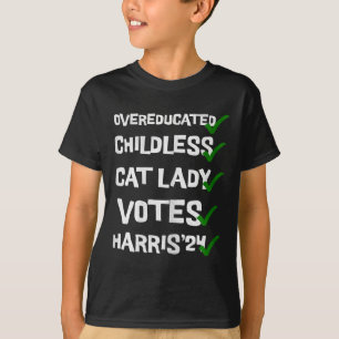 T-shirt Les femmes de chats sans enfants suréduquées voten