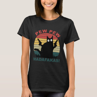 T-shirt Les femmes de Madafakas noires aux mâts
