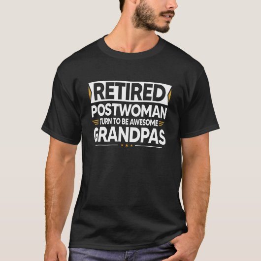T-shirt Les Femmes De Poste Retraitées Deviennent Des Gran (Devant)