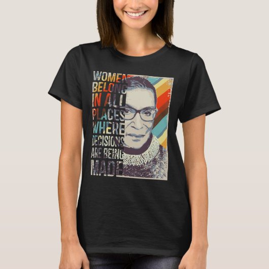 T-shirt Les femmes de Ruth Bader Ginsburg RBG (Devant)