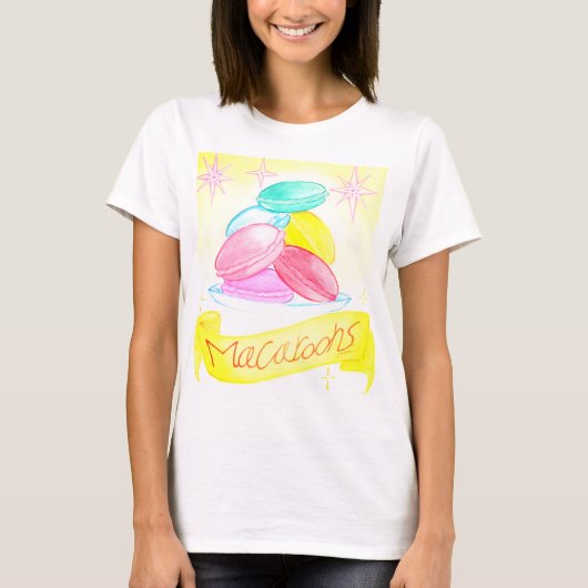 T-shirt Les femmes du jour du Macaroon (Devant)