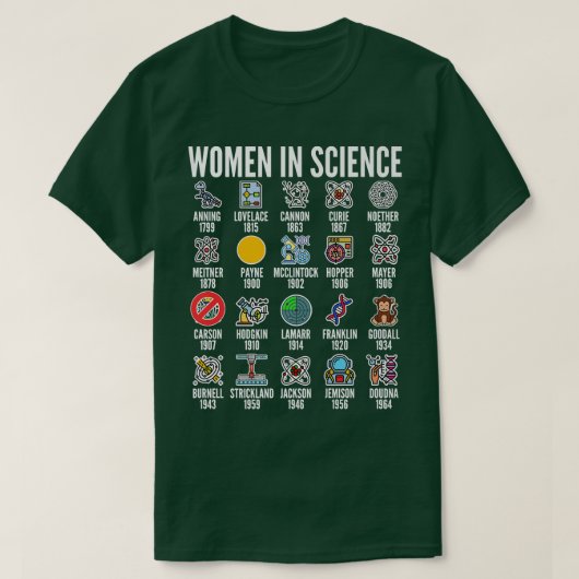 T-shirt Les femmes en science Premium (Design devant)