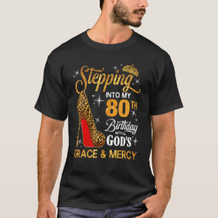 T-shirt Les femmes entrent dans mon 80e anniversaire avec