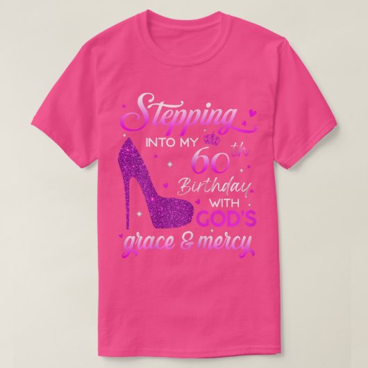 T-shirt Les femmes entrent en mon 60e anniversaire avec le (Design devant)