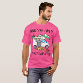 T-shirt Les Femmes Et Elle Vivaient Heureusement Jamais Ap (Devant entier)