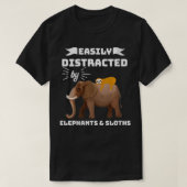 T-shirt Les Femmes Facilement Distraits Par Les Fentes Et (Design devant)