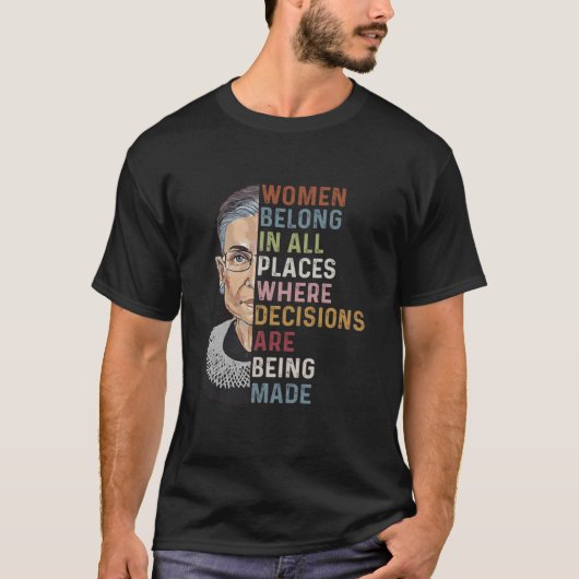 T-shirt Les Femmes Font Partie De Tous Les Endroits Où Les (Devant)