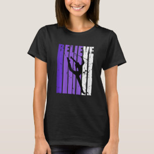 T-shirt Les Femmes Gymnastique rythmique Croient Baton Twi