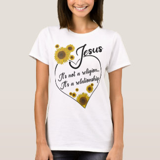 T-shirt Les Femmes Jésus Ce N'Est Pas Une Religion C'Est U