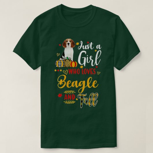T-shirt Les Femmes Juste Une Fille Qui Aime Le Beagle Et Q (Design devant)