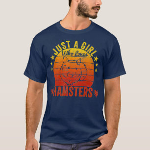 T-shirt Les Femmes Juste Une Fille Qui Aime Les Hamsters D