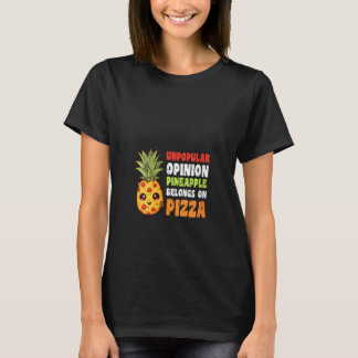 T-shirt Les femmes l'ananas appartient sur pizza hawaïen I