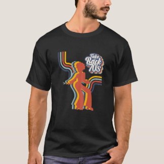 T-shirt Les Femmes Les années 70 Costume Rétro Retour Au H