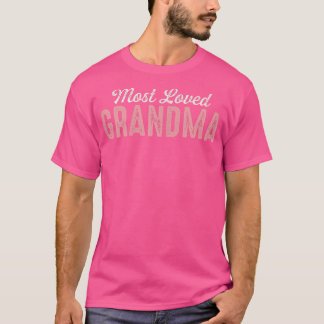 T-shirt Les femmes les plus aimées Grand-mère rose Tet mig