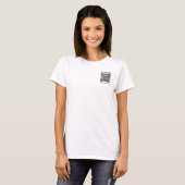 T-shirt Les femmes me scanner QR Code double face impressi (Devant entier)