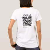 T-shirt Les femmes me scanner QR Code double face impressi (Dos)