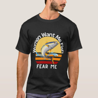 T-shirt Les femmes me veulent les poissons me craignent