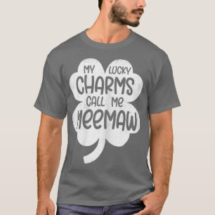 T-shirt Les Femmes Mes Chauds Chanceux M'Appelent Meemaw S