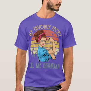 T-shirt Les femmes mes gens préférés m'appellent la mère d