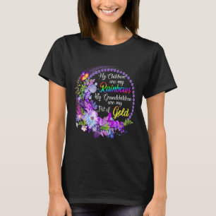 T-shirt Les Femmes Mes Petits-Enfants Sont Mon Pot D'Or Dr