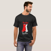 T-shirt Les Femmes Mignonnes Pijamas De Chat Correspondant (Devant entier)